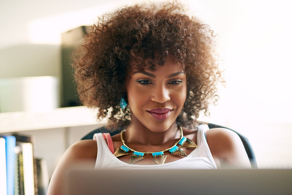 Woman Working at Desk